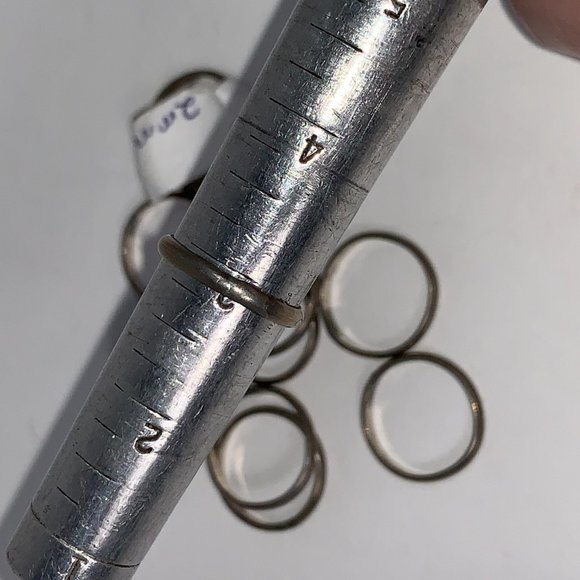 Sterling Silver Plain Band Ring, Size 3 - Picture 4 of 6